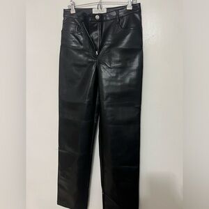 Aritzia vegan leather pants